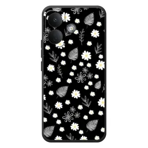 Чехлы с тематикой "ЦВЕТЫ" на Xiaomi Poco X8 (цветение на чорном)
