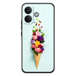Чехлы с тематикой "ЦВЕТЫ" на Xiaomi Poco X8 (Цветок-мороженное)