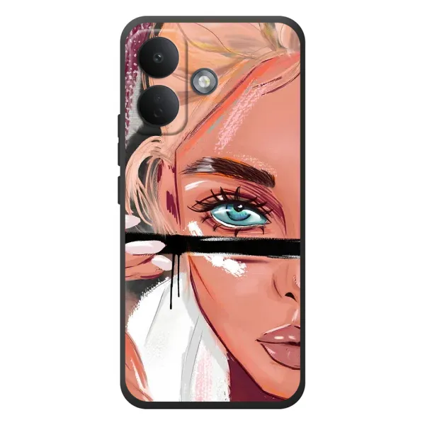 Чехол с рисунком «Девушка и ресницы» для Xiaomi Poco X8