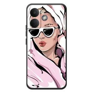 Чехол с картинкой Модные Девчонки Xiaomi Poco X8 (Девушка в халате)