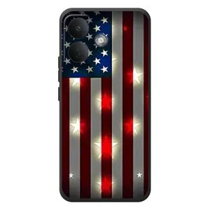 Чехол Флаг USA для Xiaomi Poco X8 (Флаг США 2)