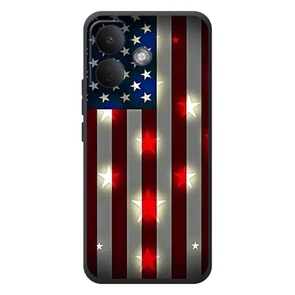 Чехол с рисунком «Флаг США 2» для Xiaomi Poco X8 Чехол с рисунком «Флаг США 2» для Xiaomi Poco X8