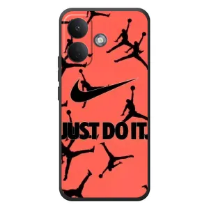 Силиконовый Чехол Nike Air Jordan на Сяоми Поко Х8 (Just Do It)