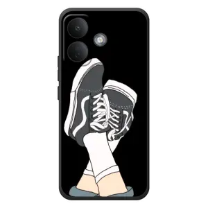 Чехол с Прикольным принтом на Xiaomi Poco X8 (Кеды)