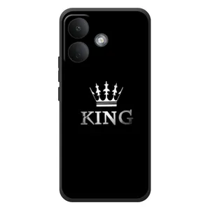 Чехол (Корона на чёрном фоне) для Сяоми Поко Х8 (KING)