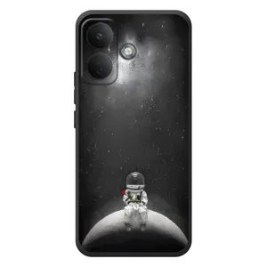 Силіконовый Чохол з принтом "Космонавти" на Xiaomi Poco X8 (Космонавт романтик)