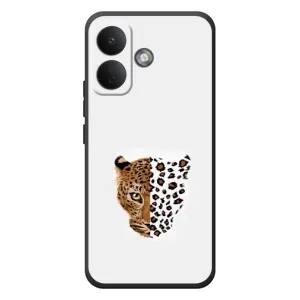Чехол с леопардовым принтом на Xiaomi Poco X8 (Леопард на белом)