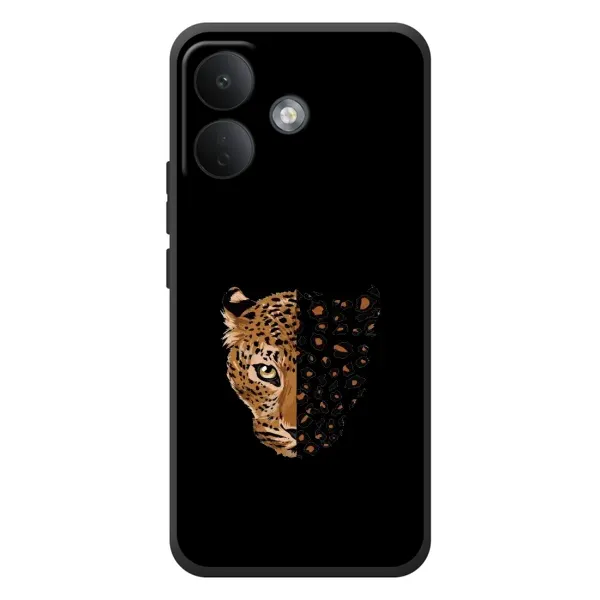 Чехол с рисунком «Леопард на черном» для Xiaomi Poco X8
