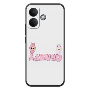 Чехол с принтом Лабубу для Xiaomi Poco X8 (Логотип Лабубу)