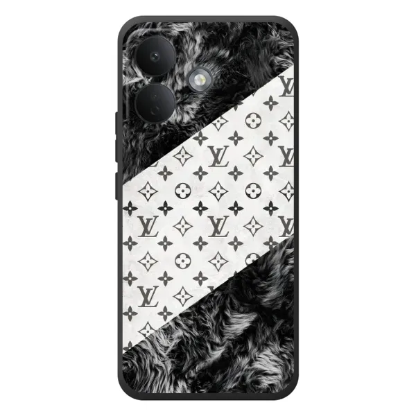Чехол с рисунком «LV на белом» для Xiaomi Poco X8