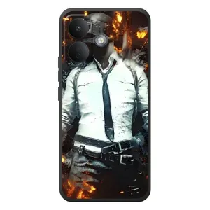 Силиконовый чехол с картинкой "Герой Pubg" на Xiaomi Poco X8 (Man Пубг)
