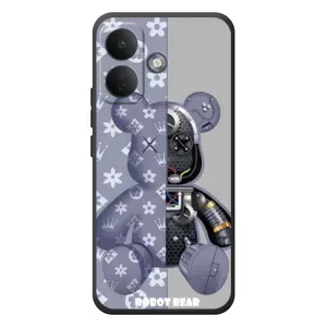 Силиконовый чехол для Xiaomi Poco X8 (Медведь Louis Vuitton)