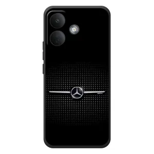 Силиконовый бампер с картинкой машины на Xiaomi Poco X8 (Mercedes)