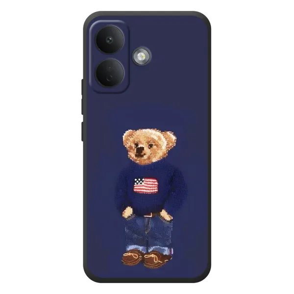 Чехол с рисунком «Мишка USA» для Xiaomi Poco X8