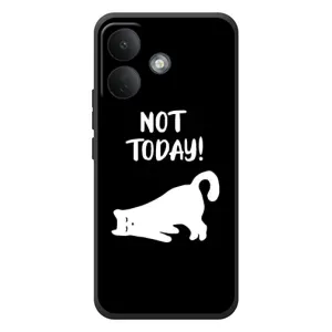 Бампер с изображением Котиков для Сяоми Поко Х8 (Not Today)