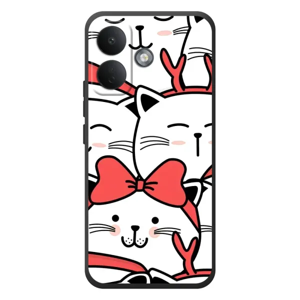 Чехол с рисунком «Новогодние котики» для Xiaomi Poco X8 Чехол с рисунком «Новогодние котики» для Xiaomi Poco X8