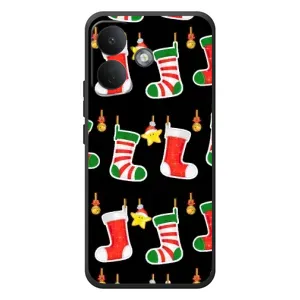 Силіконовий бампер на різдво для Xiaomi Poco X8 (Різдвяні подарунки)