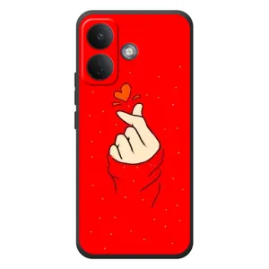 Чохол (Знак сердечка) для Xiaomi Poco X8 (Сердечко на червоному)
