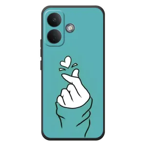 Чохол (Знак сердечка) для Xiaomi Poco X8 (Сердечко на бірюзовому)