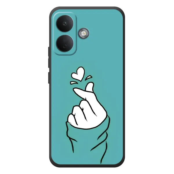 Чехол с рисунком «Сердечко на бирюзовом» для Xiaomi Poco X8 Чехол с рисунком «Сердечко на бирюзовом» для Xiaomi Poco X8