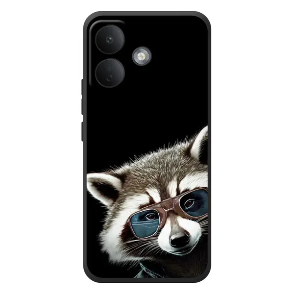 Чехол с рисунком «Стильный Енот» для Xiaomi Poco X8 Чехол с рисунком «Стильный Енот» для Xiaomi Poco X8