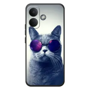 Бампер с изображением Котиков для Сяоми Поко Х8 (Стильный КОТ)