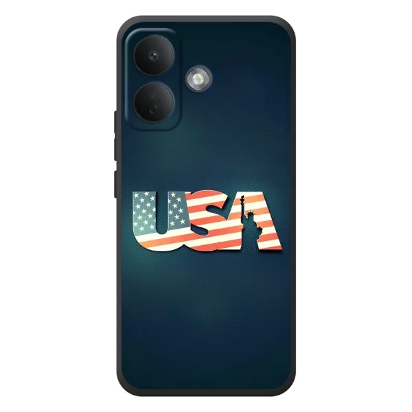 Чехол с рисунком «USA» для Xiaomi Poco X8 Чехол с рисунком «USA» для Xiaomi Poco X8