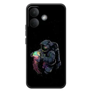 Силіконовый Чохол з принтом "Космонавти" на Xiaomi Poco X8 (В руках земля)