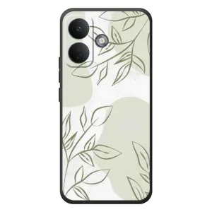 Чехол цветочный дизайн для Xiaomi Poco X8 (Зелёный дизайн)