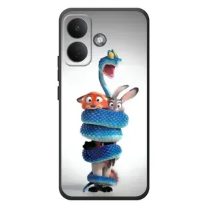 Силиконовый чехол с принтом Зоотрополіс для Xiaomi Poco X8 (Змея Зоо)