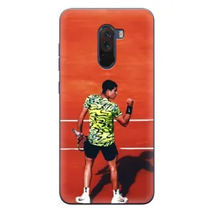 Чехлы с принтом Спортивная тематика для Xiaomi POCO F1 (Алькарас Теннисист)