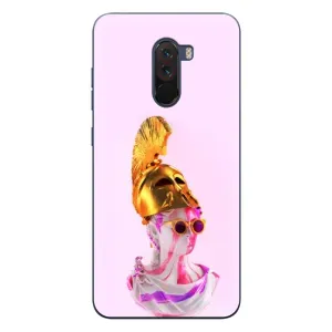 Чехол с Прикольным принтом на Xiaomi POCO F1 (АРТ Статуя)