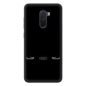 Силіконовий бампер з картинкою машини на Xiaomi POCO F1 (Сілует Audi)