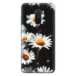 Чехол с ромашками на Xiaomi POCO F1 (Белые ромашки)
