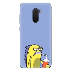 Бампер с принтом Мемы для Xiaomi POCO F1 (Безразличие)