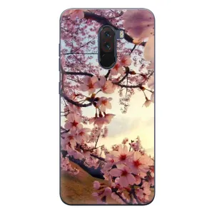 Чехол с принтом САКУРЫ на Xiaomi POCO F1 (Цветущая сакура)