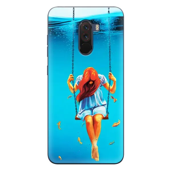 Чехол с рисунком «Девушка на качели» для Xiaomi POCO F1 Чехол с рисунком «Девушка на качели» для Xiaomi POCO F1