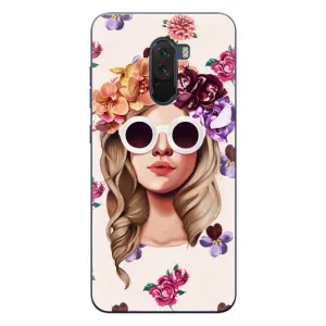 Чохол з картинкою Модні Дівчата Xiaomi POCO F1 (Дівчина в окулярах)
