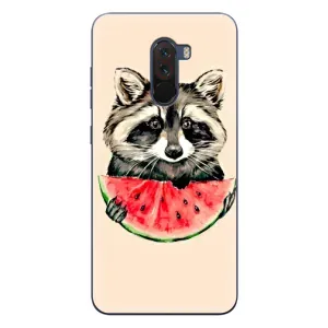 Силіконовий Чохол з Энотами на Xiaomi POCO F1 (Єнот)
