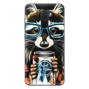 Силіконовий Чохол з Энотами на Xiaomi POCO F1 (Єнот в окулярах)