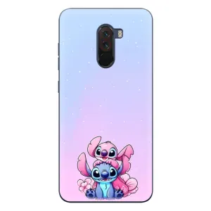 Чехол с рисунком Стич для Xiaomi POCO F1 (Энджл и Стич)