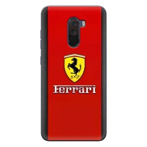 Силіконовий бампер з картинкою машини на Xiaomi POCO F1 (Ferrari Logo)