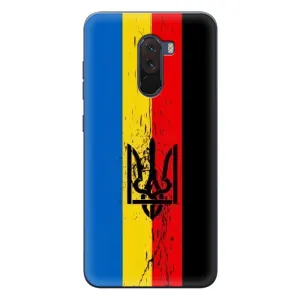 Чехлы УПА (Красно-Чёрный) на Xiaomi POCO F1 (Флаг УПА)