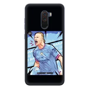 Чехлы с принтом для Xiaomi POCO F1 Футболист (гол Эрлинг Холланд)