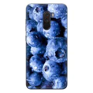 Чехол с изображением вкусной еды для Xiaomi POCO F1 (Голубика)