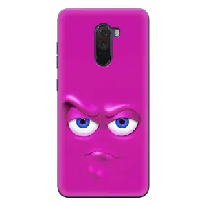 Силиконовые Чехлы (смешные стикеры) для Xiaomi POCO F1 (Хитрая мордочка)