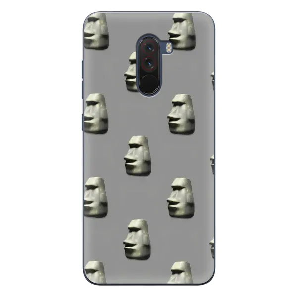 Чехол с рисунком «Каменное лицо» для Xiaomi POCO F1 Чехол с рисунком «Каменное лицо» для Xiaomi POCO F1