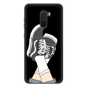 Чехол с Прикольным принтом на Xiaomi POCO F1 (Кеды)