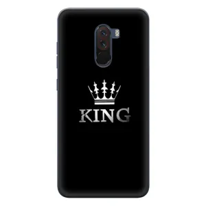 Чохол (Корона на чорному фоні) для Сяомі Поко Ф1 (KING)