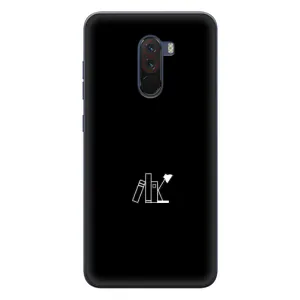 Чехол с картинками на черном фоне для Xiaomi POCO F1 (Книжки)